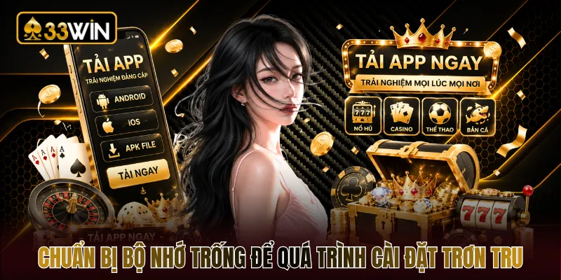 Chuẩn bị bộ nhớ trống để quá trình cài đặt trơn tru