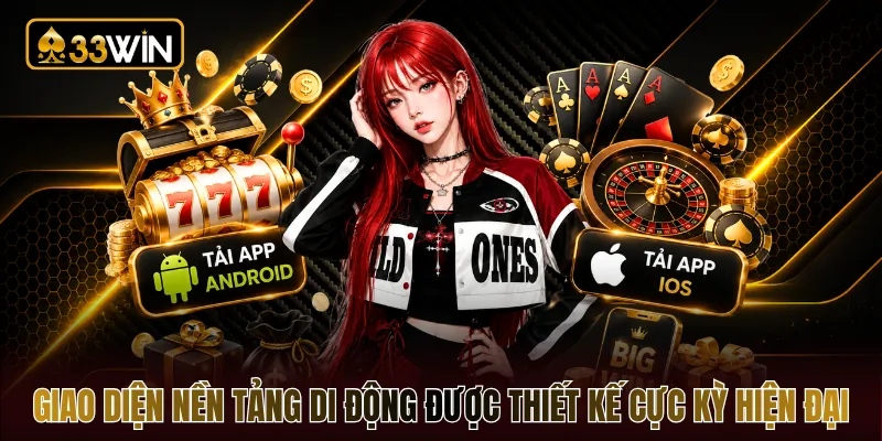 Giao diện nền tảng di động được thiết kế cực kỳ hiện đại