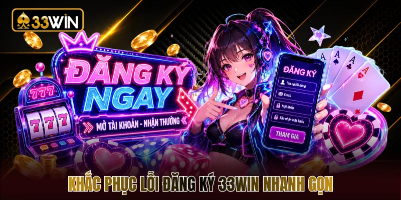 Khắc phục lỗi đăng ký 33WIN nhanh gọn